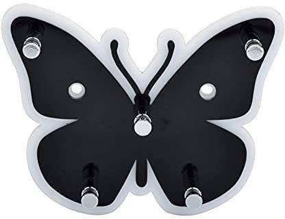 LOTPRGA Acrylic butterfly Key Rack Hooks and Decorative Multipurpose Hanging Hook Rack Acrylic Key Holder