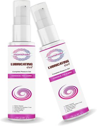 MOMCHOIX Water Based pH Balanced Personal Lubricant & Stimulating Lube Gel (Pack of 2) Lubricant