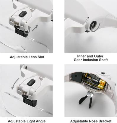 metrotools 5 LENS LOUPE EYEWEAR MAGNIFIER WEARING MAGNIFYING GLASSES 1.0X/1.5X/2.0X/2.5X/3.5X MAGNIFIER