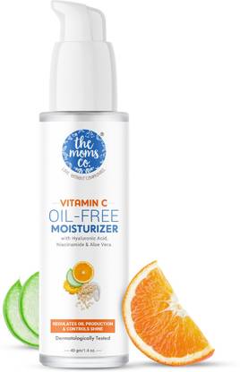 The Moms Co. Vitamin C Oil Free Moisturizer | Lightweight-Non Sticky | Visibly Brighter Skin