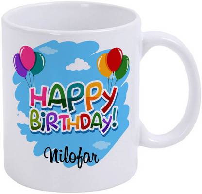 epheriwala Happy Birthday Nilofar Ceramic Coffee Mug