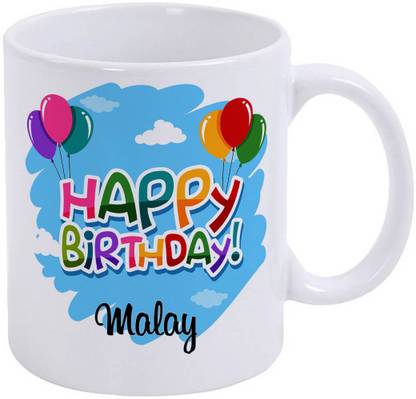 epheriwala Happy Birthday Malay Ceramic Coffee Mug