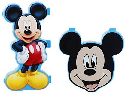 Sonanshi Blue Mickey Mouse Lunchbox & Pencil Box Mickey Mouse Art Plastic Pencil Box