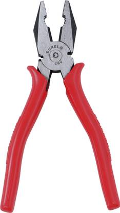 DURELO Combination Plier with Side Cutter 8"/200mm(Red) Combination Snap Ring Plier