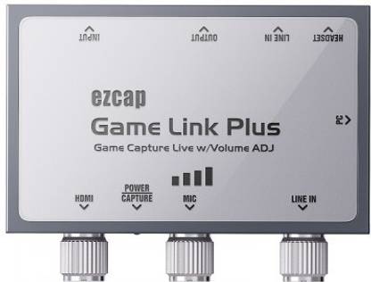 Etzin Ezcap Game Link Plus Game Capture Live w/volume Adj Media Streaming Device