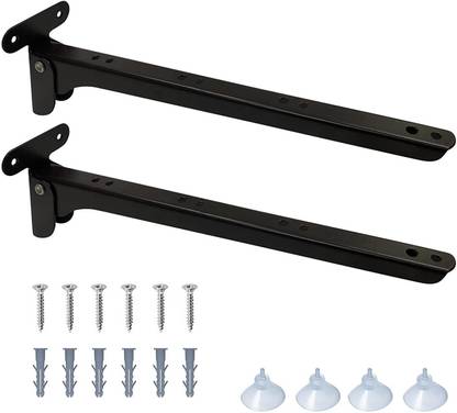 Axmon Heavy Duty 12 Inch Shelf Brackets Anti-Rust Solid Industrial Floating Bracket 75 Shelf Bracket