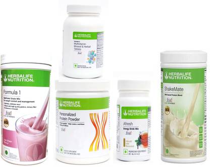 Herbalife Nutrition FORMULA1ROSE KHEER500PROTIEN200AFRESH ENERGY DRINK TULSI 50 SHAKEMATE 500 F 2 Protein Shake