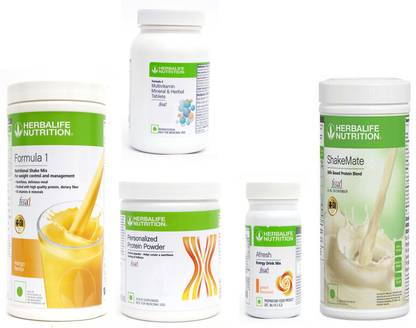 Herbalife Nutrition FORMULA1MANGO 500 PROTIEN 200 AFRESH ENERGY DRINK PEACH 50 SHAKEMATE 500 F 2 Protein Shake