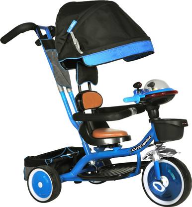 Webby Allwyn Toddler Tricycle with Foldable Canopy for 1-3 Years Kids Cute Baby Tricycle