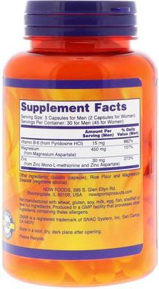 Now Foods Now Foods, Sports, ZMA, Sports Recovery, 90 Capsules