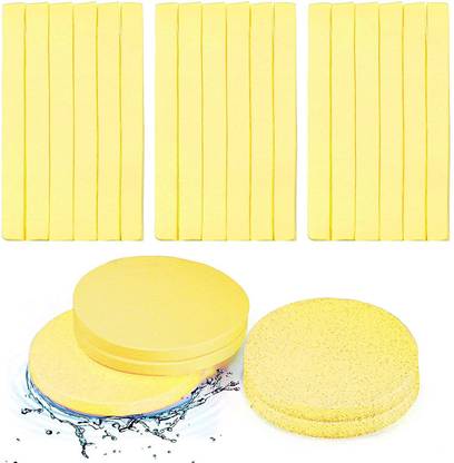 Berry Basic Facial Sponge Compressed Face Cleansing, Face Cleaning Sponge Pads