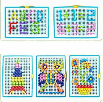 TNEMEC Creative Jigsaw Puzzle Building Nails Blocks pin pad Block Toys Puzzle