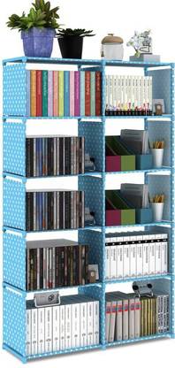 SPIRITED Plastic 12 Shelf Book Organizer Plastic Open Book Shelf