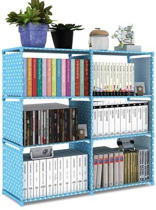 SPIRITED Plastic 8 Shelf Book Organizer Plastic Open Book Shelf