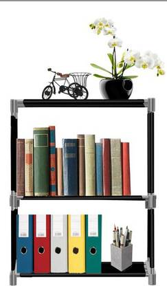 SPIRITED Plastic 3 Shelf Book Organizer Plastic Open Book Shelf