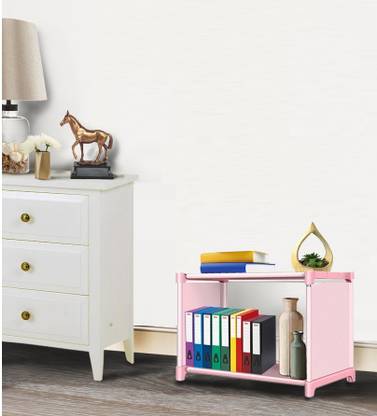octavic Plastic 2 Shelf Book Organizer Plastic Open Book Shelf