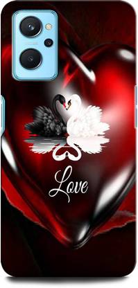 ORBIQE Back Cover for OPPO A76 LOVE, BIRD, HEART, COUPLE LOVE, RED HEART