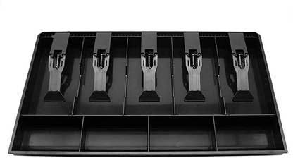 Aryamurti Cashier Cash Drawer 5 Bills 4 Coins ABS Storage Box Cash Box 9 Compartments Cash Box