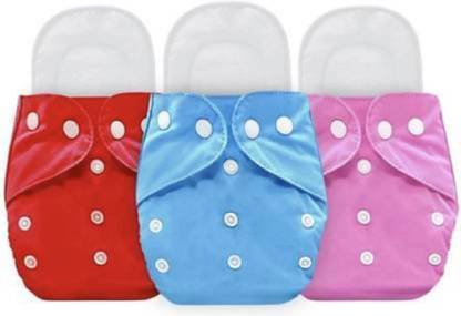 Smoky Soft Reusable Cloth Washable Baby Diaper - M