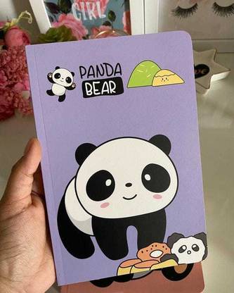 Fitwit Panda Bear A5 Diary Single Ruled 60 Pages