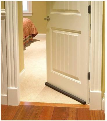 Cayster Fabric Twin Door Draft Guard to Stop Unwanted Light Cool Air from Air Conditioner Split for Doors and Windows Door Mounted Door Stopper