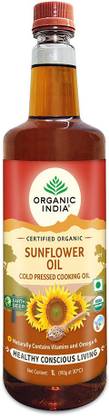 ORGANIC INDIA Sunflower Oil 1 Litre Sunflower Oil PET Bottle