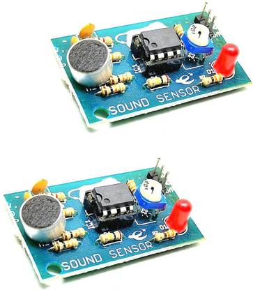 INVENTO 2Pcs Sound Sensor Big Microphone Sensor High Sensitivity Sound Detection Module Automotive Electronic Hobby Kit