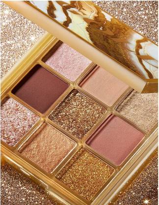 Facejewel Matte & Shimmer Eyeshadow Palette Nine Colors Multicolor 10 g