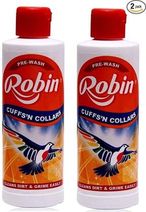 Robin CUFFS AND COLLAR 200 ML ( 200 ML * 2 = 400 ML)) Fabric Whitener