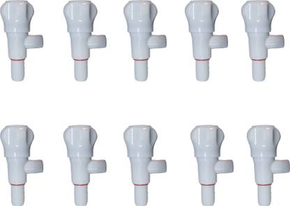 droptech Plastic PVC & P.P. Stop Cock/Fancy Angle Valve Fancy Angel Valve/Angular Stop Cock with Wall Flange Angle Cock Faucet
