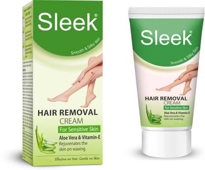 Sleek Hair Removing Cream with Aloe Vera & Vitamin-E (25G) Cream