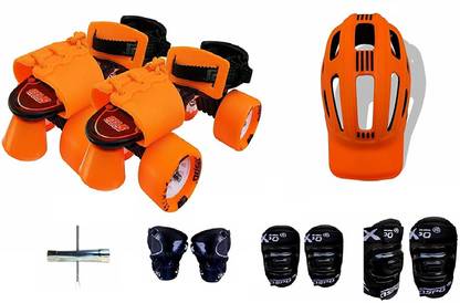Jaspo Thunder Pro Superior Senior Combo (Skates+Helmet+Knee+Elbow+Wrist+Bag)Suitable For Age Upto 6 To 14years Skating Kit