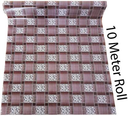 Pop Shade 10 Meter Long Roll/Mat for Kitchen, Shelf .Anti slip and waterproof(purple)