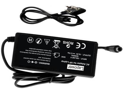 Lapower H|P PRBOK 4525S 4530S 4535S 4540S 19V 4.74A 90W Adapter(Power Cord Included) 90 W Adapter