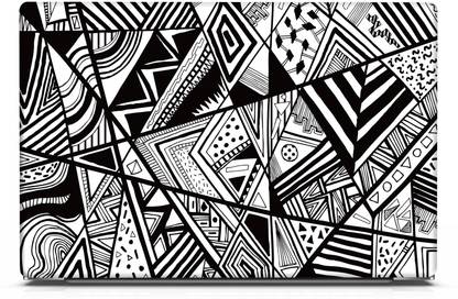 gizmo Black Vector Art Hd Quality Premium Laptop Skin With Matte Finish Vinyl Reusable Laptop Skin Compatible for 15.6 inch