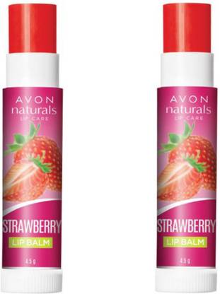 Avon Anew Naturals Strawberry Lip Balm (set of 2) Fruity