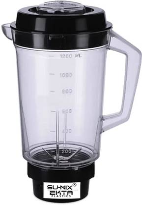 Su-mix Durable Multipurpose grinding blending jar for Mixer Grinder ABS body (1200ML) Mixer Juicer Jar