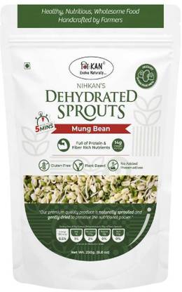NIHKAN Dehydrated Mung Bean Sprouts - Ready to eat - 250 g (Rehydrates into 750 g) 250 g