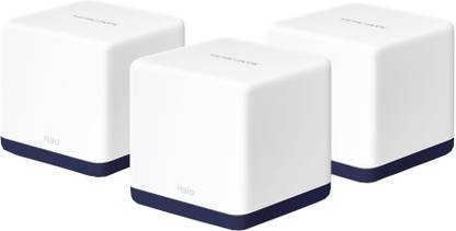 Mercusys Halo H50G(3-pack) Mesh Router 2.4 GHz, 5 GHz 1900 Mbps Wifi Speed Dual Band Internal Antenna Ethernet (Cable Broadband)