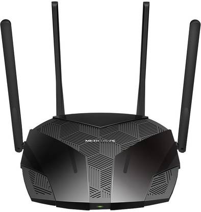 Mercusys MR80X Wireless Router 2.4 GHz, 5 GHz 3000 Mbps Wifi Speed Dual Band Internal Antenna Ethernet (Cable Broadband)