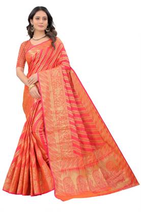 Banarasi Jacquard, Silk Blend Saree
