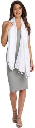 Icw Striped Cotton Blend Women Stole