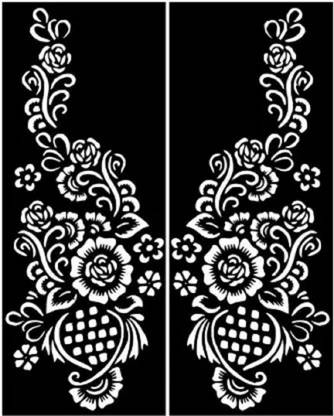 KICKWIX enna Tattoo Stencil (Set of 2) Temporary