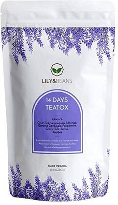 LILY & BEANS - 14 DAYS TEATOX Herbal Tea Bags Pouch