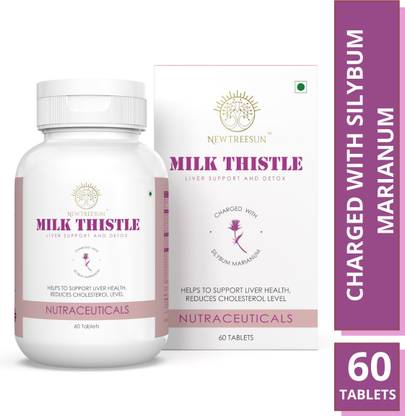NEWTREESUN Milk Thistle for Liver inflammation Bones Asthma Cholesterol Skin acid reflux