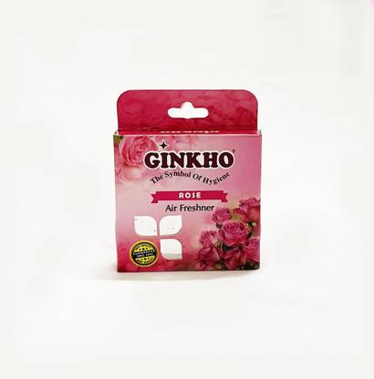 GINKHO ROSE Blocks Rose Flavoured Air Freshner for Bathroom & Toilets(75gm X 4)