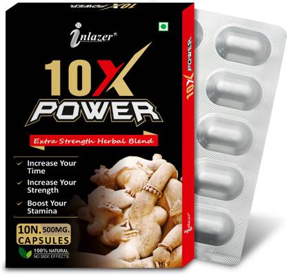 inlazer 10X Power Tablets, Men Power Improve Male S-E-X Muscle Cells & Power