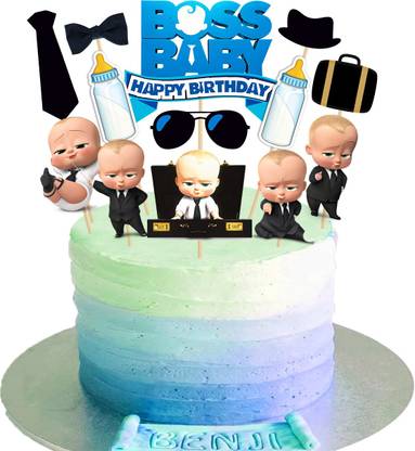 ZYOZI Boss Baby Birthday Party Supplies,1 set Boss Baby Party Supplies Set for Boys Cake Topper