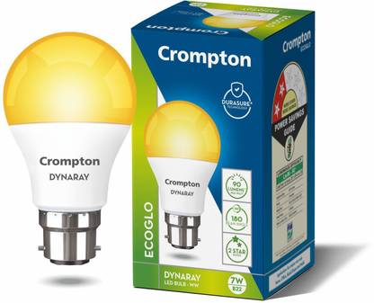 Crompton 7 W Basic Round B22 LED Bulb