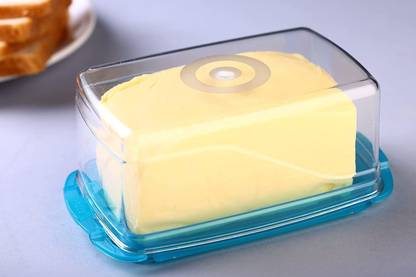 SIDDIVINAYAK CREATION Butter Box with Lid | Plastic Butter Dish Keeper Holder Container for Kitchen Storage Box